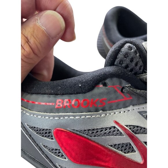 Brooks Addiction 13 Mens Gray & Red Running Shoes Sneakers Size 9.5W SKU 8600 - Picture 8 of 16